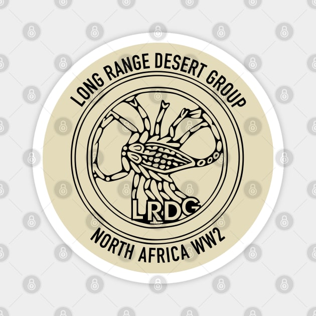 Long Range Desert Group LRDG Magnet by TCP